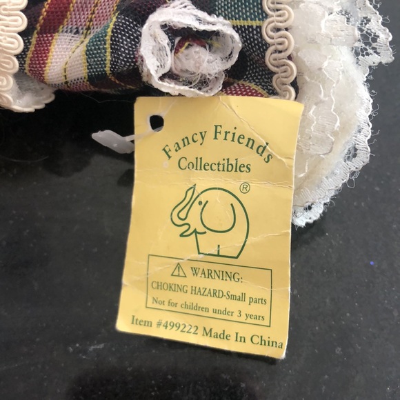 Fancy Friends Porcelain Body, doll w/Plaid Dress - Picture 7 of 8